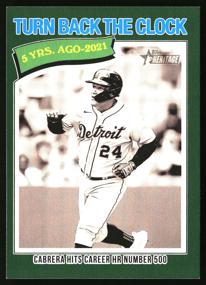 Miguel Cabrera 2026 Topps Heritage #333 Dark Green