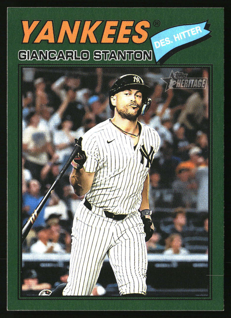 Giancarlo Stanton 2026 Topps Heritage #250 Dark Green