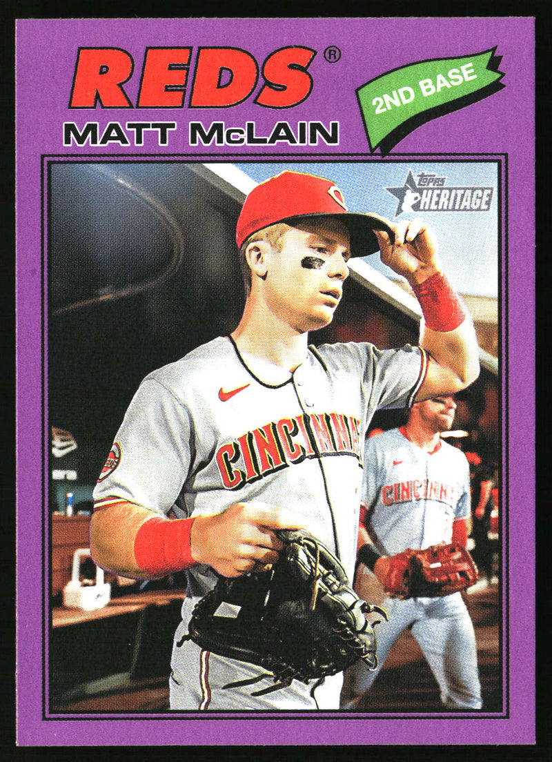 Matt McLain 2026 Topps Heritage #252 Light Purple