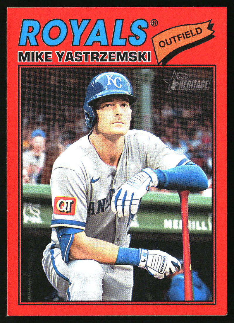 Mike Yastrzemski 2026 Topps Heritage #63 Red