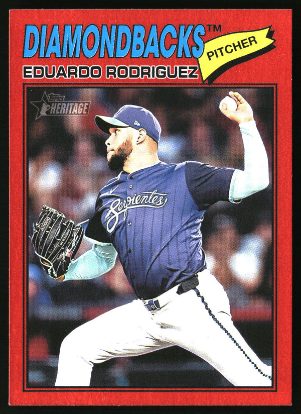 Eduardo Rodriguez 2026 Topps Heritage #288 Red