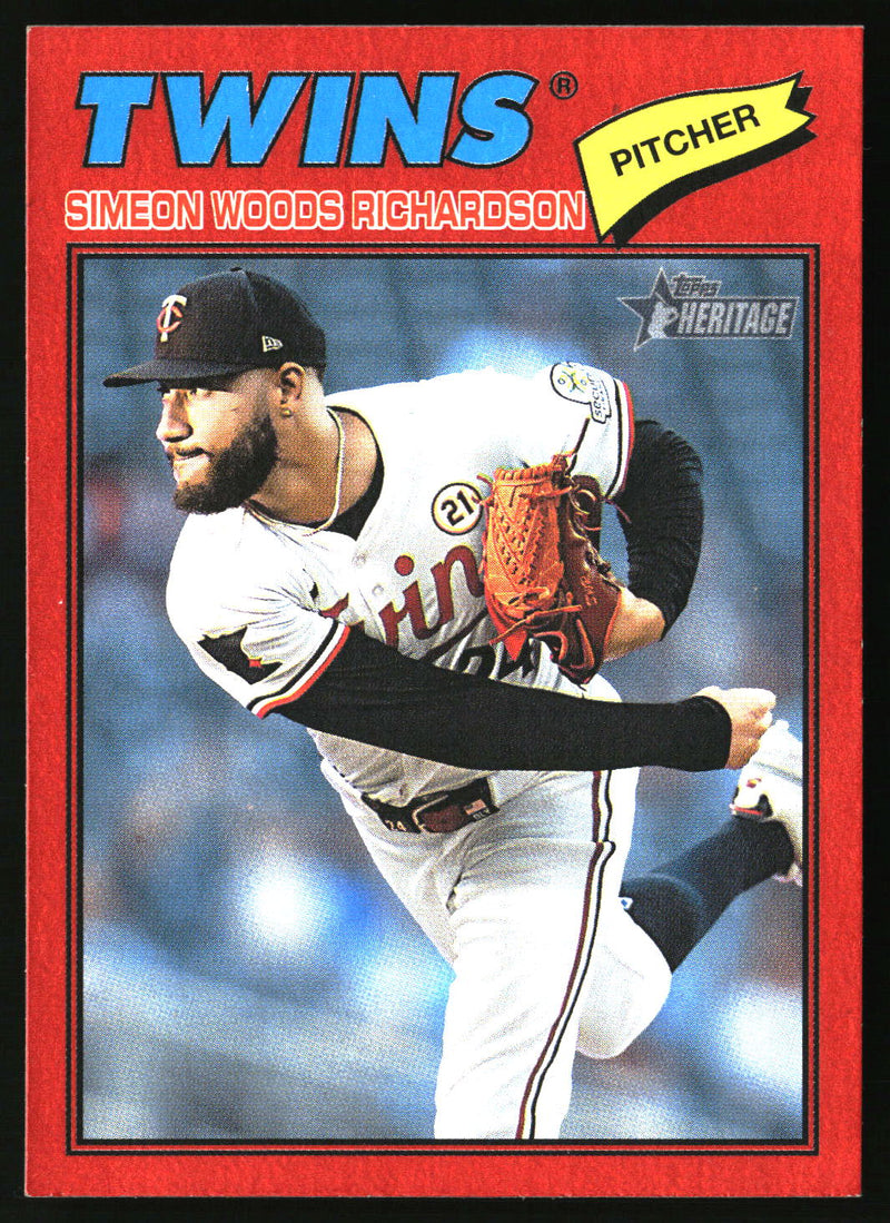 Simeon Woods Richardson 2026 Topps Heritage #200 Red