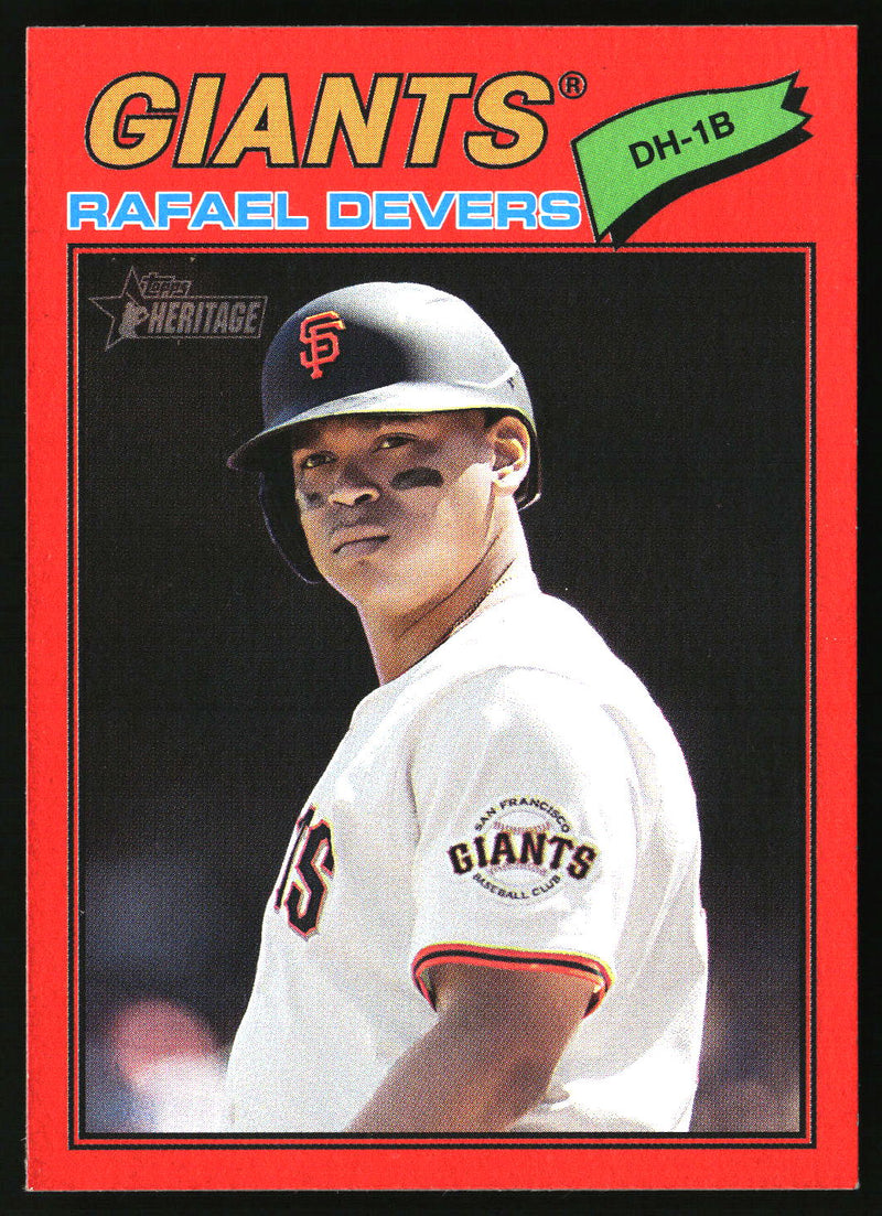 Rafael Devers 2026 Topps Heritage #62 Red