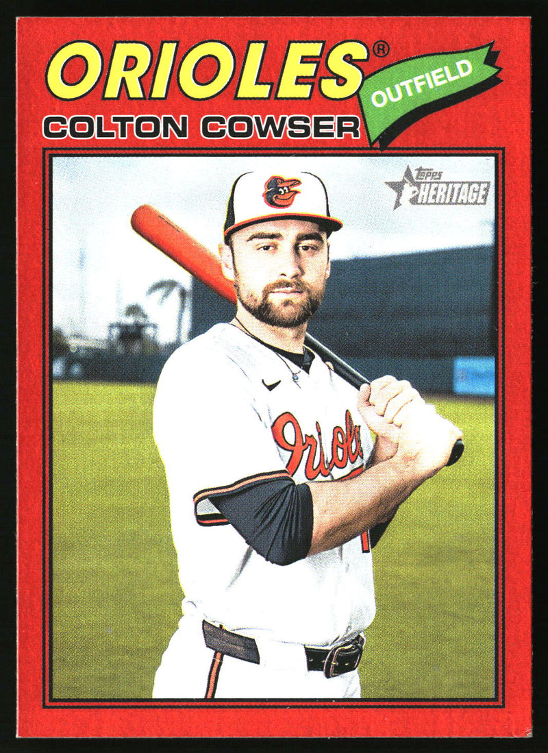 Colton Cowser 2026 Topps Heritage #338 Red
