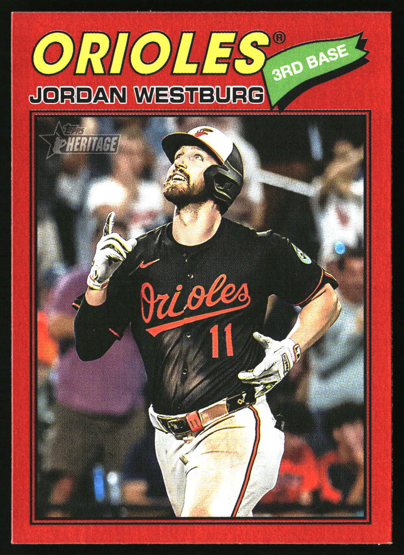 Jordan Westburg 2026 Topps Heritage #184 Red