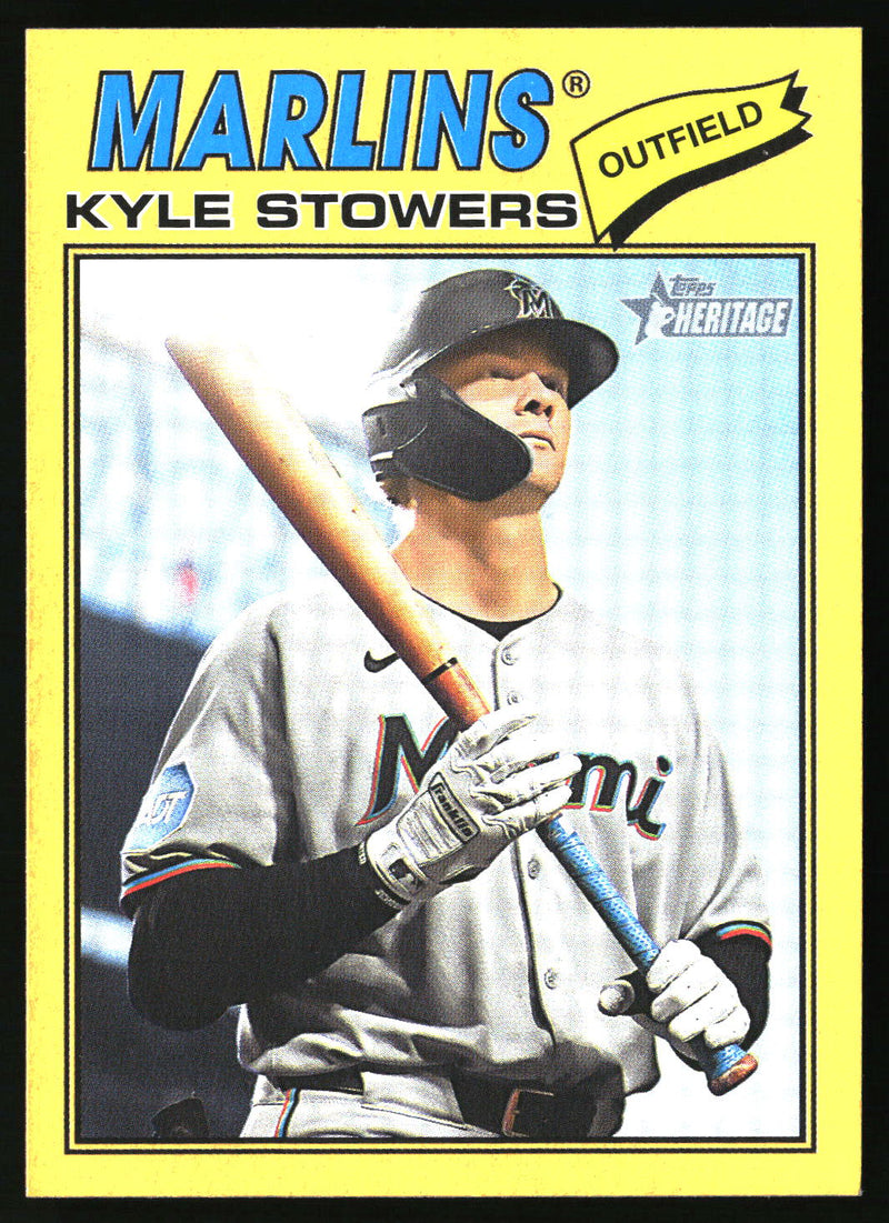 Kyle Stowers 2026 Topps Heritage #395 Dark Yellow