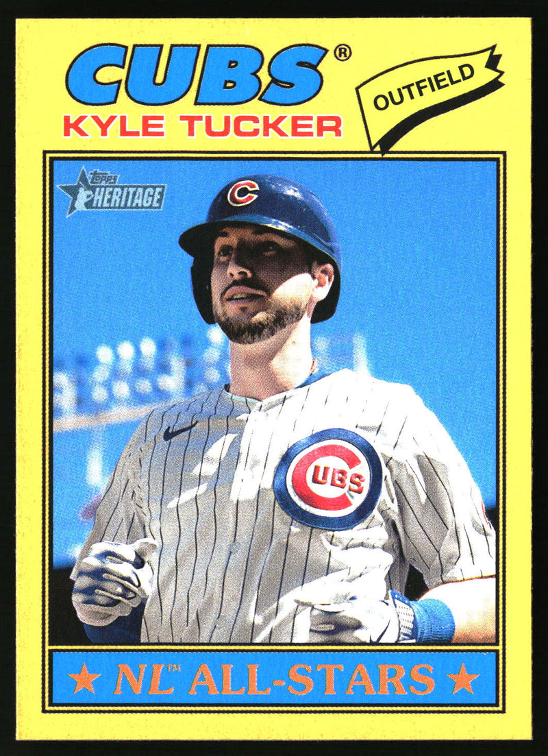 Kyle Tucker 2026 Topps Heritage #187 Dark Yellow