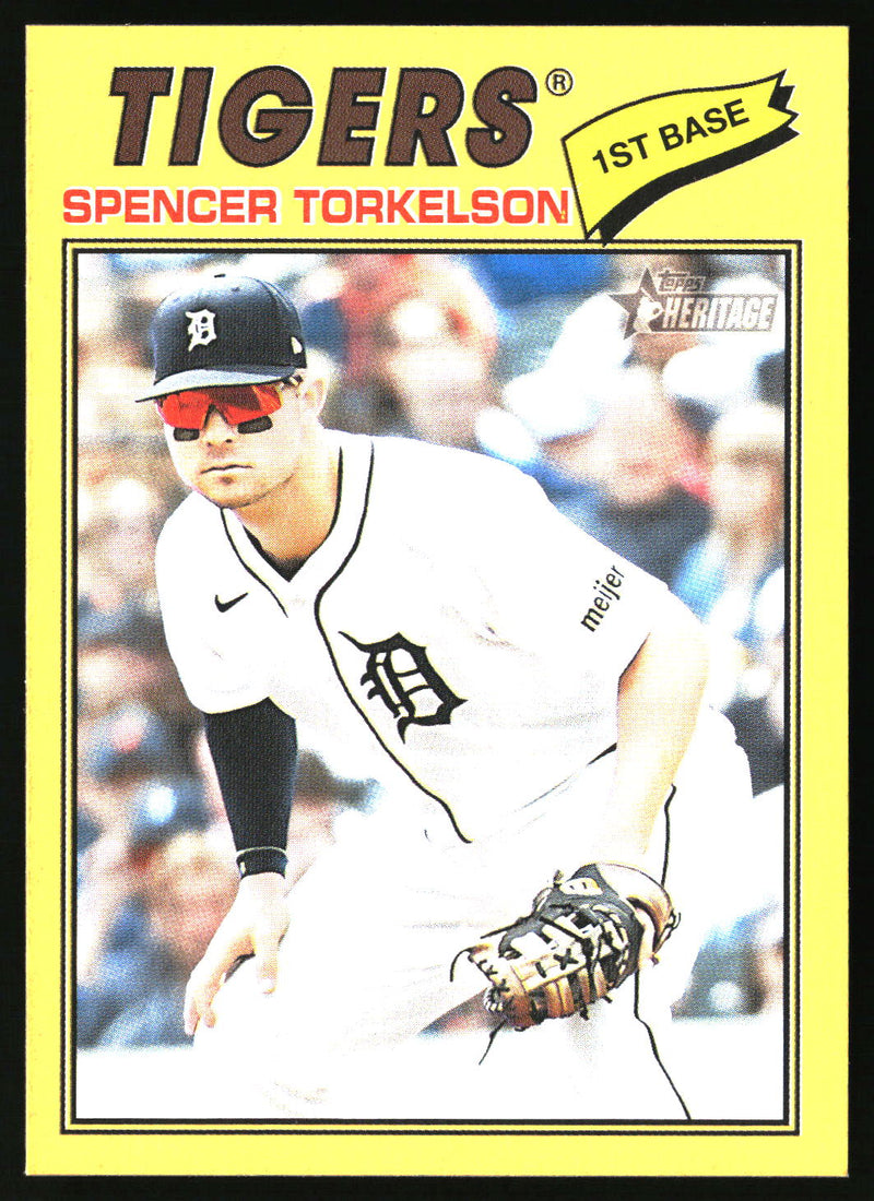 Spencer Torkelson 2026 Topps Heritage #106 Dark Yellow