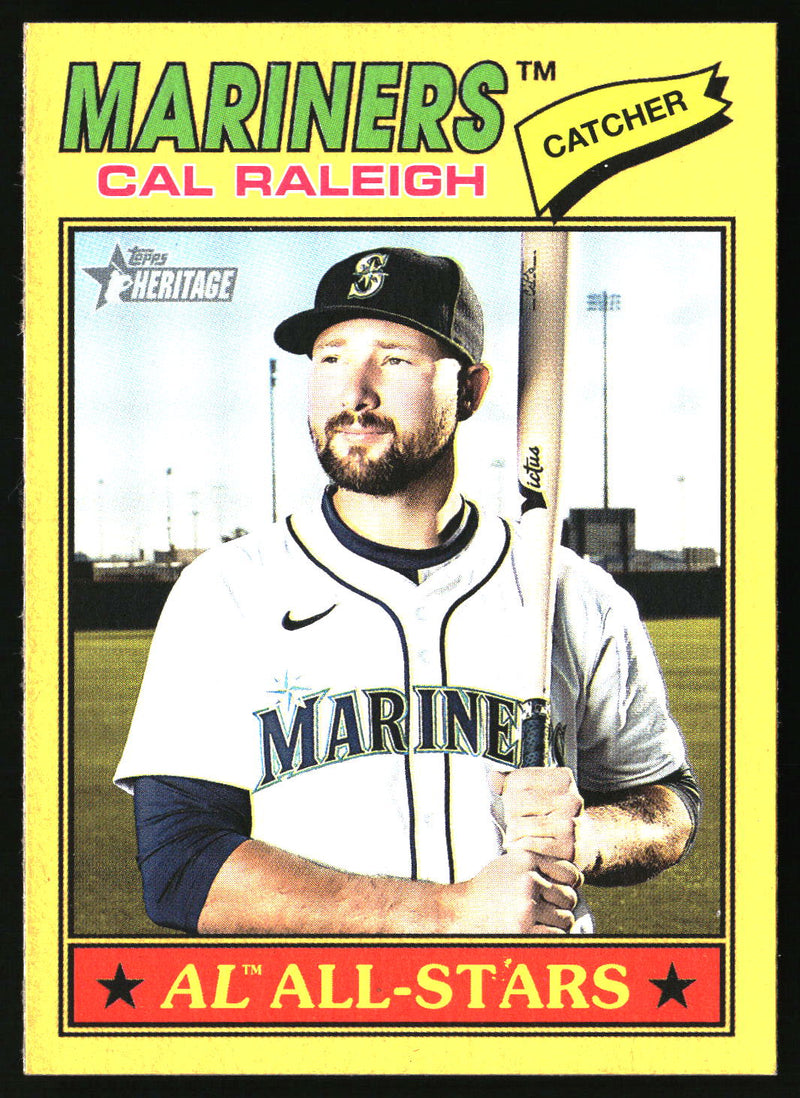 Cal Raleigh 2026 Topps Heritage #269 Dark Yellow