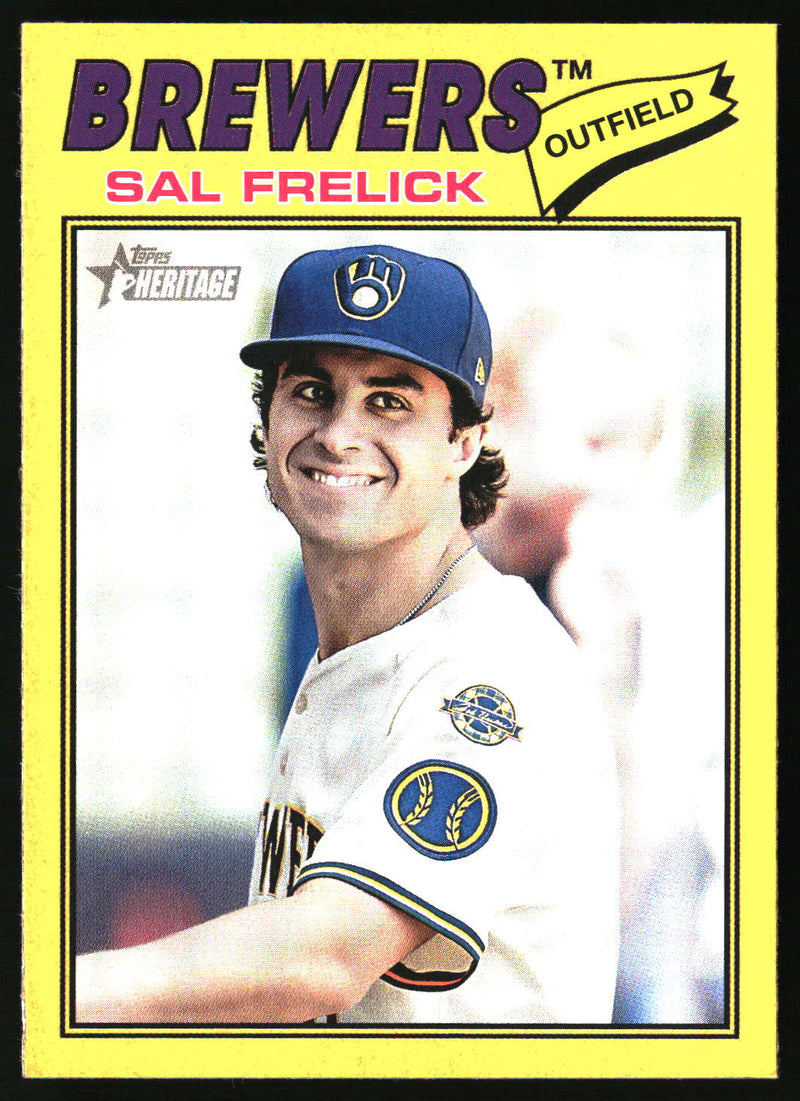 Sal Frelick 2026 Topps Heritage #195 Dark Yellow