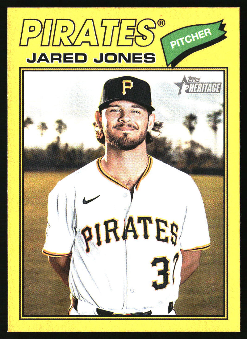 Jared Jones 2026 Topps Heritage #141 Dark Yellow