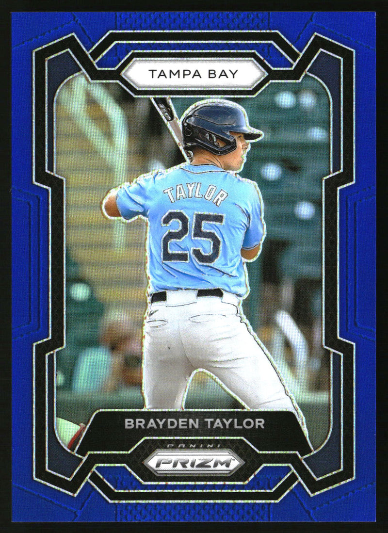 Brayden Taylor 2024 Panini Prizm #190 Blue Prizms SN
