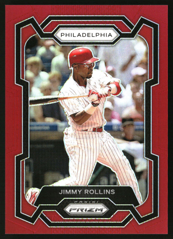 Jimmy Rollins 2024 Panini Prizm #87 Red Prizms SN