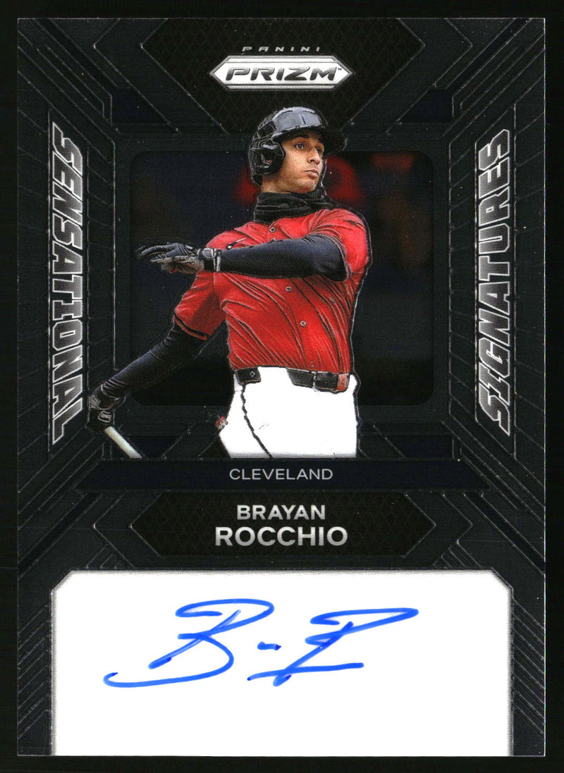 Brayan Rocchio 2024 Panini Prizm #SS-BR Sensational Signatures AU