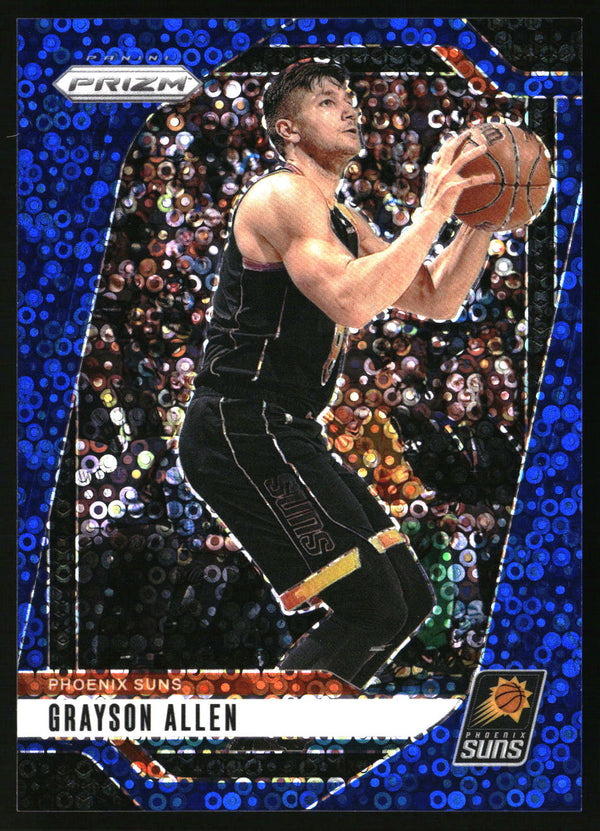 Grayson Allen 2024-25 Panini Prizm #72 Prizms Fast Break Blue SN