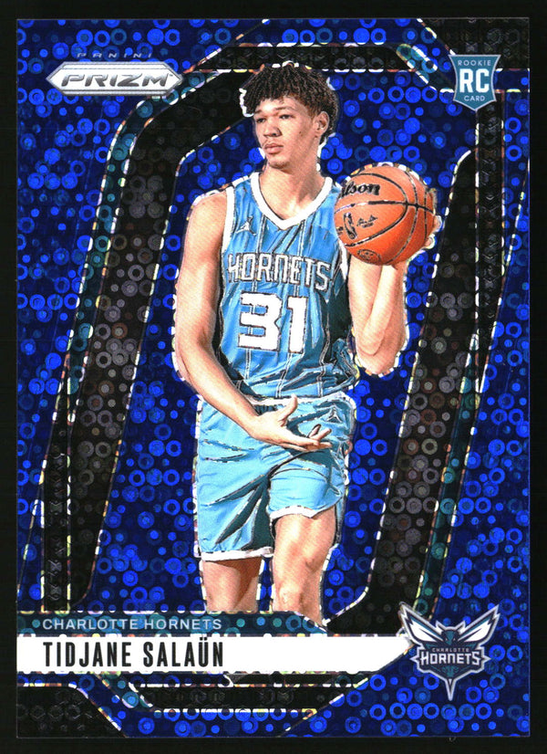 Tidjane Salaun 2024-25 Panini Prizm #262 Prizms Fast Break Blue SN