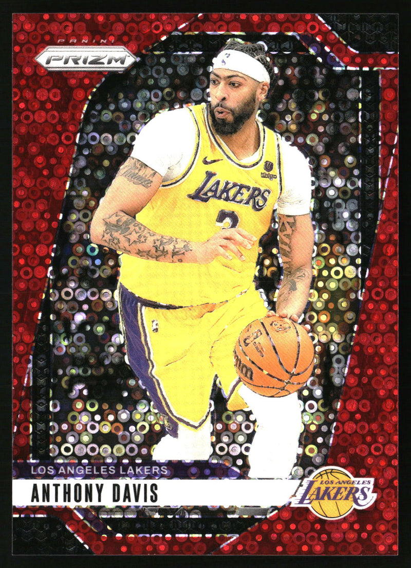 Anthony Davis 2024-25 Panini Prizm #195 Prizms Fast Break Red SN