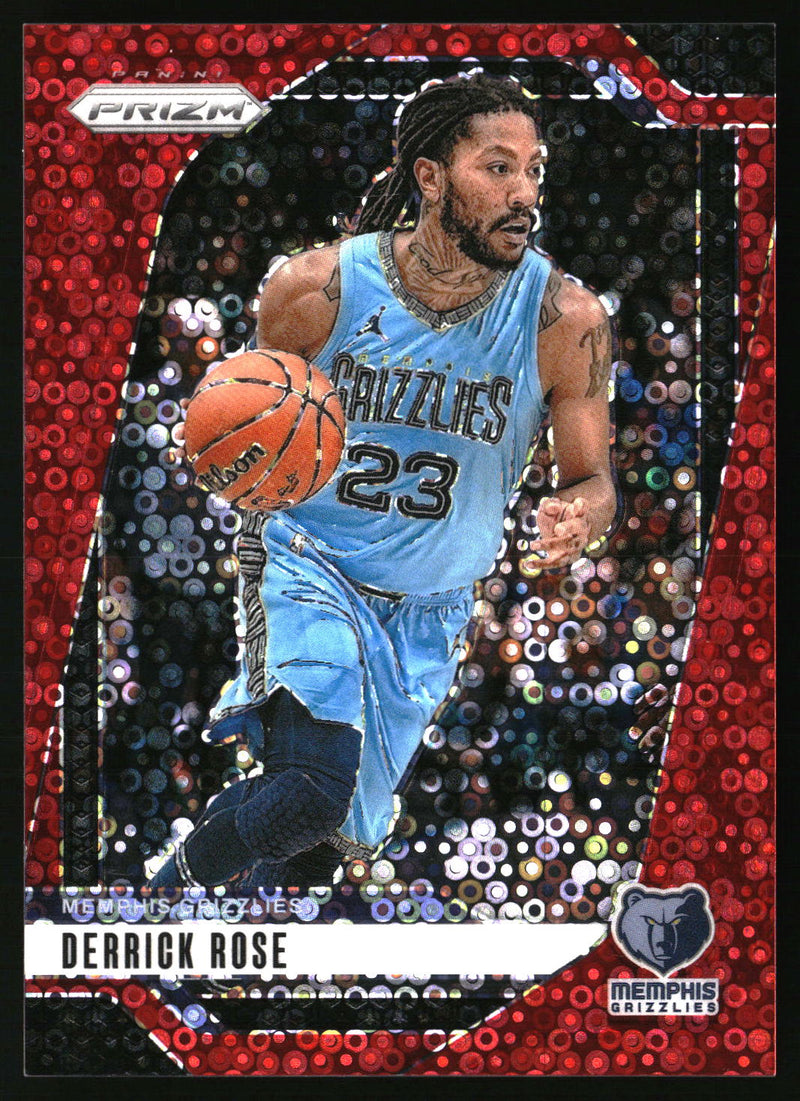Derrick Rose 2024-25 Panini Prizm #53 Prizms Fast Break Red SN