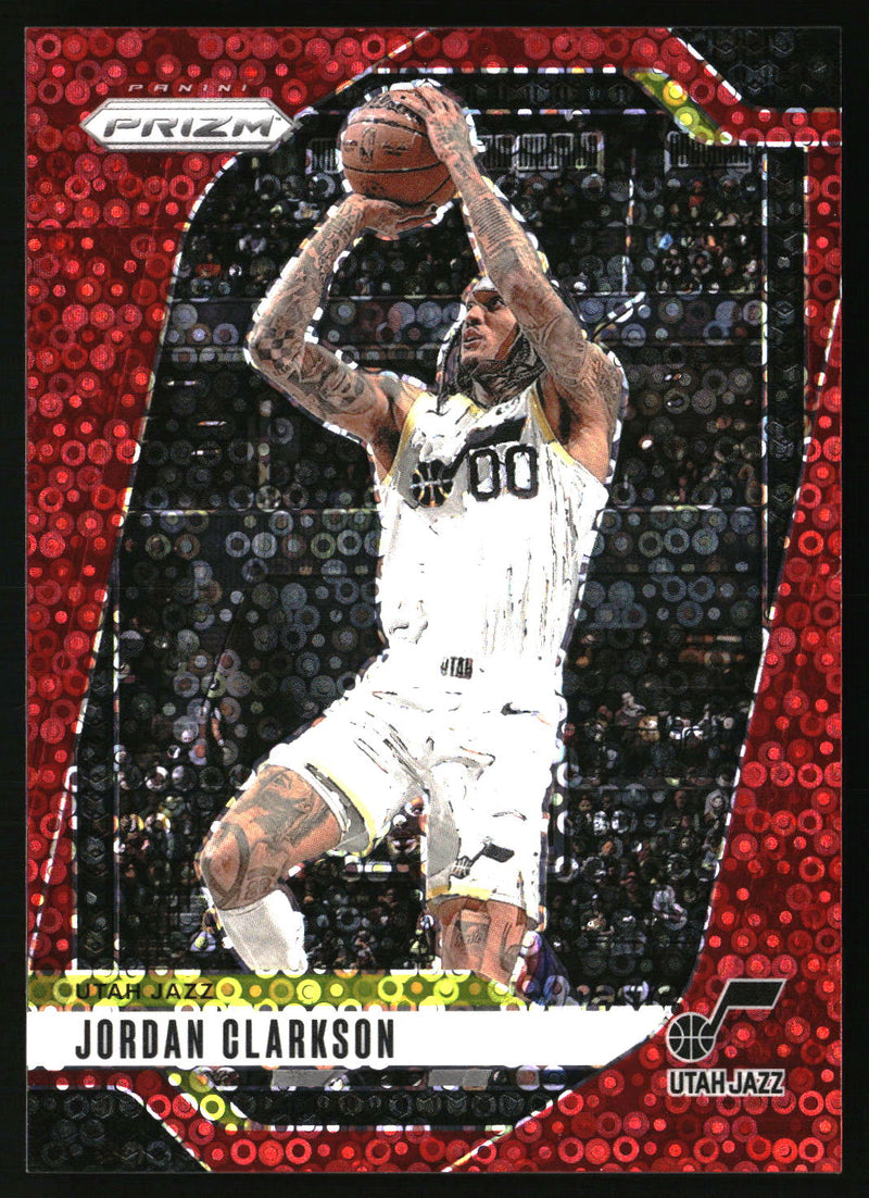 Jordan Clarkson 2024-25 Panini Prizm #3 Prizms Fast Break Red SN
