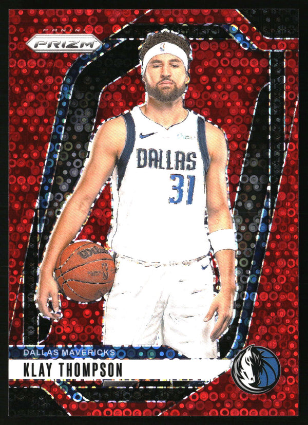 Klay Thompson 2024-25 Panini Prizm #107 Prizms Fast Break Red SN