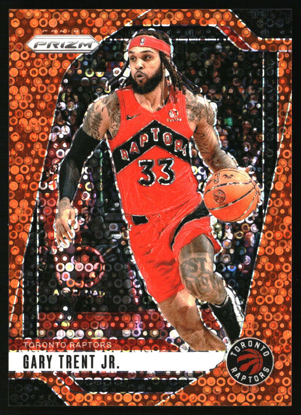 Gary Trent Jr. 2024-25 Panini Prizm #33 Prizms Fast Break Orange SN