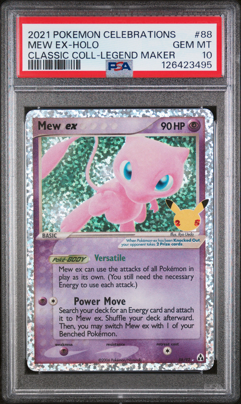 Mew Ex-Holo #88 2021 Pokemon Celebrations Classic Collection PSA 10 Legend Maker