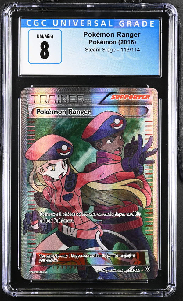 Pokémon Ranger #113/114 2016 Steam Siege CGC 8
