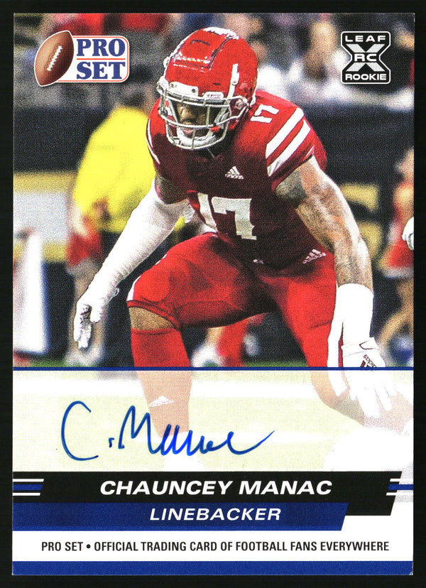 Chauncey Manac 2022 Pro Set Draft #PSA-CM1 Autographs Blue AU