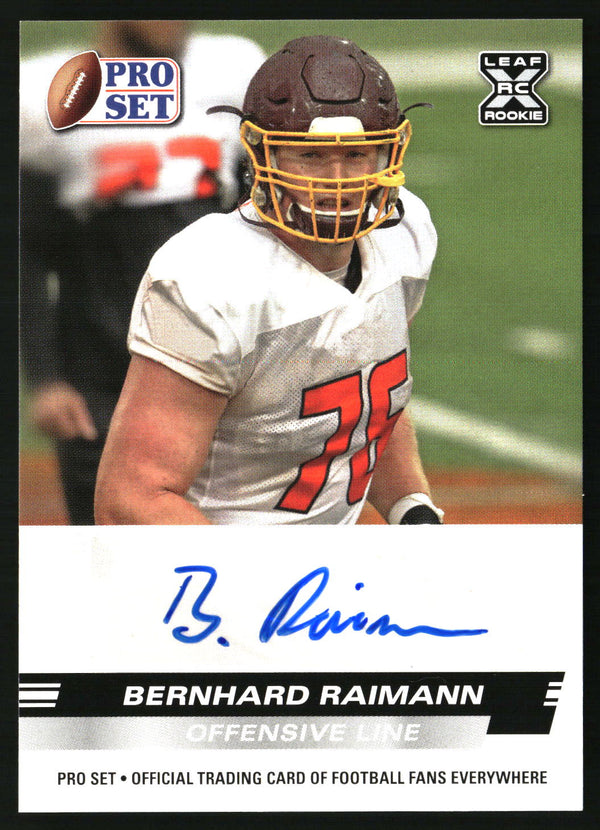 Bernhard Raimann 2022 Pro Set Draft #PSA-BR1 Autographs AU