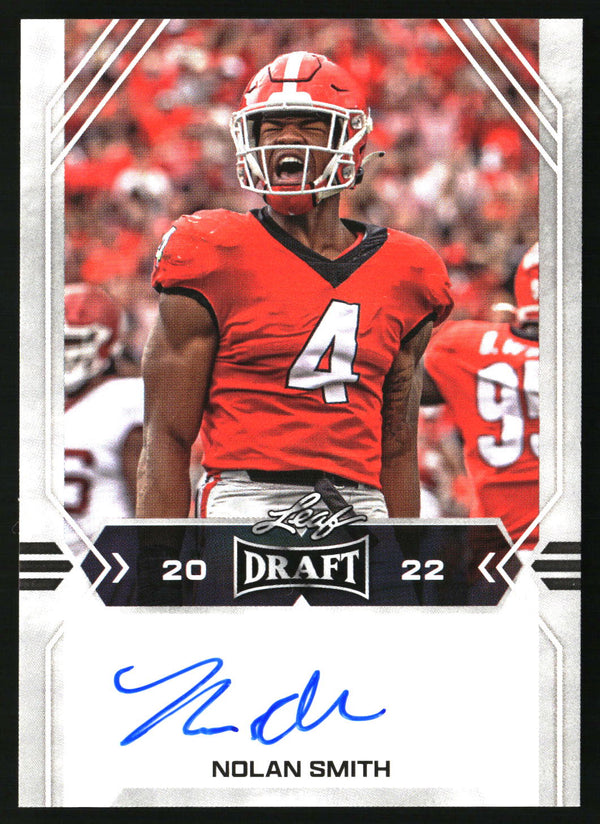 Nolan Smith 2022 Leaf Draft #BA-NS1 Autographs AU