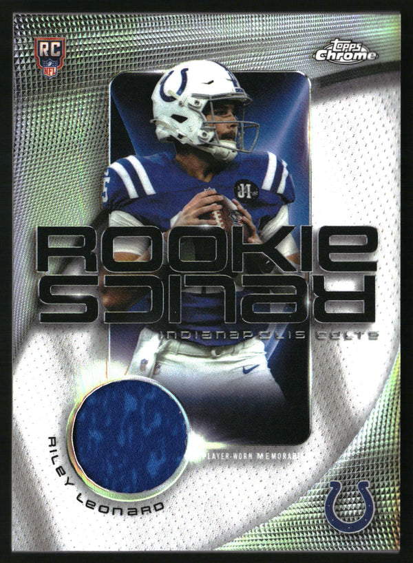 Riley Leonard 2025 Topps Chrome #RR-RL Rookie Relics MEM
