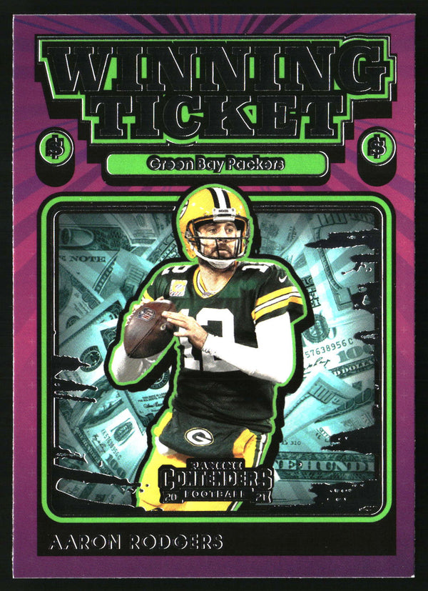 Aaron Rodgers 2021 Panini Contenders #WT-ARO Winning Ticket