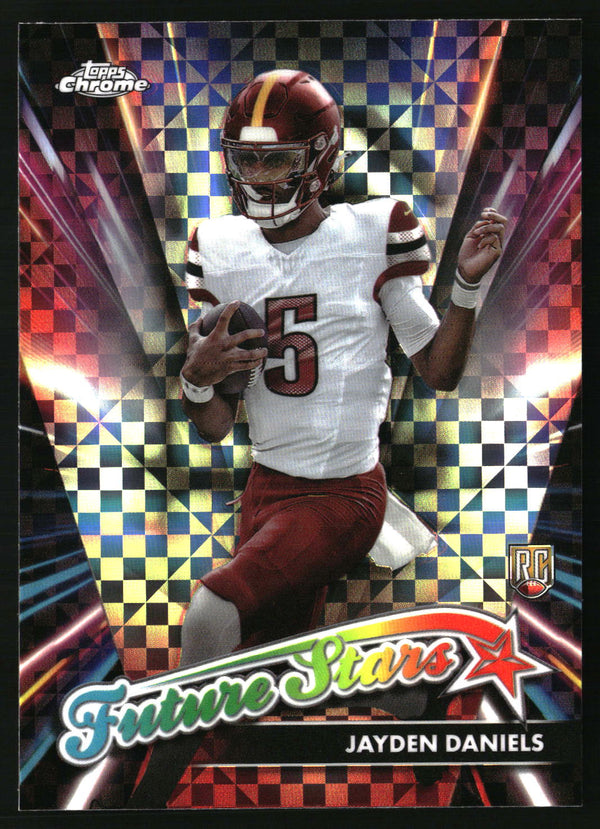 Jayden Daniels 2024 Topps Chrome #FS-2 Future Stars X-Fractor