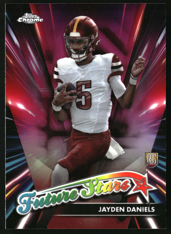 Jayden Daniels 2024 Topps Chrome #FS-2 Future Stars Pink Refractor