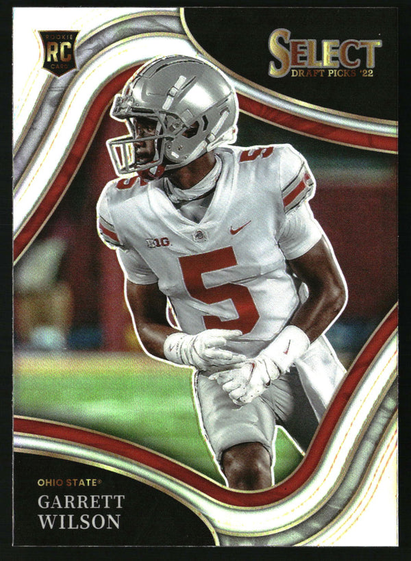 Garrett Wilson 2022 Panini Select Draft Picks #104 Silver Prizm