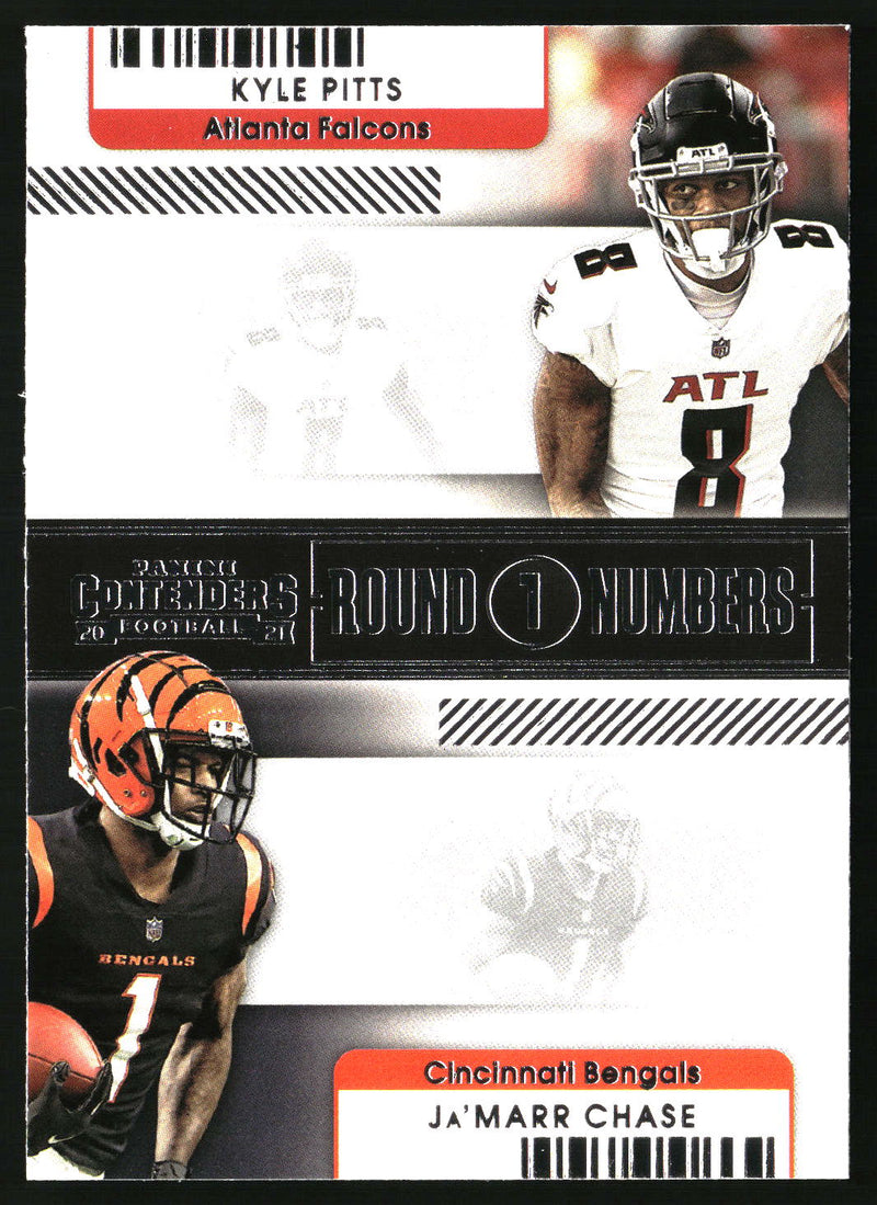 Kyle Pitts / Ja'Marr Chase 2021 Panini Contenders #RN-KPI Round Numbers