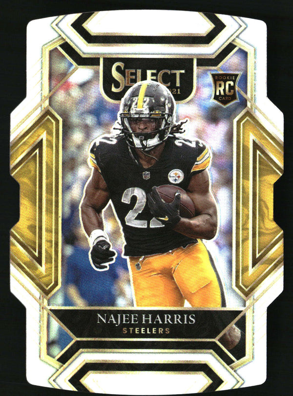 Najee Harris 2021 Panini Select #253 Silver Prizm Die Cut RC