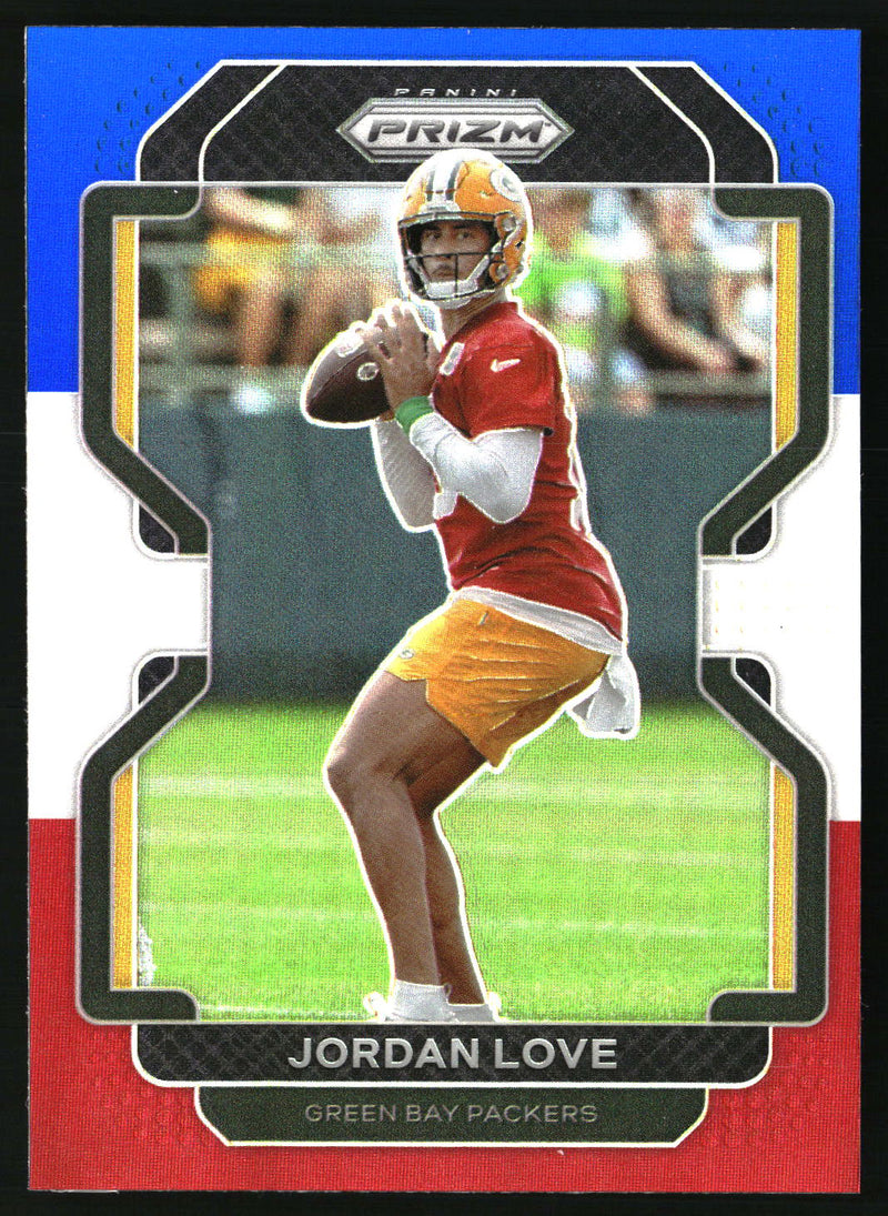 Jordan Love 2021 Panini Prizm #137 Red White and Blue