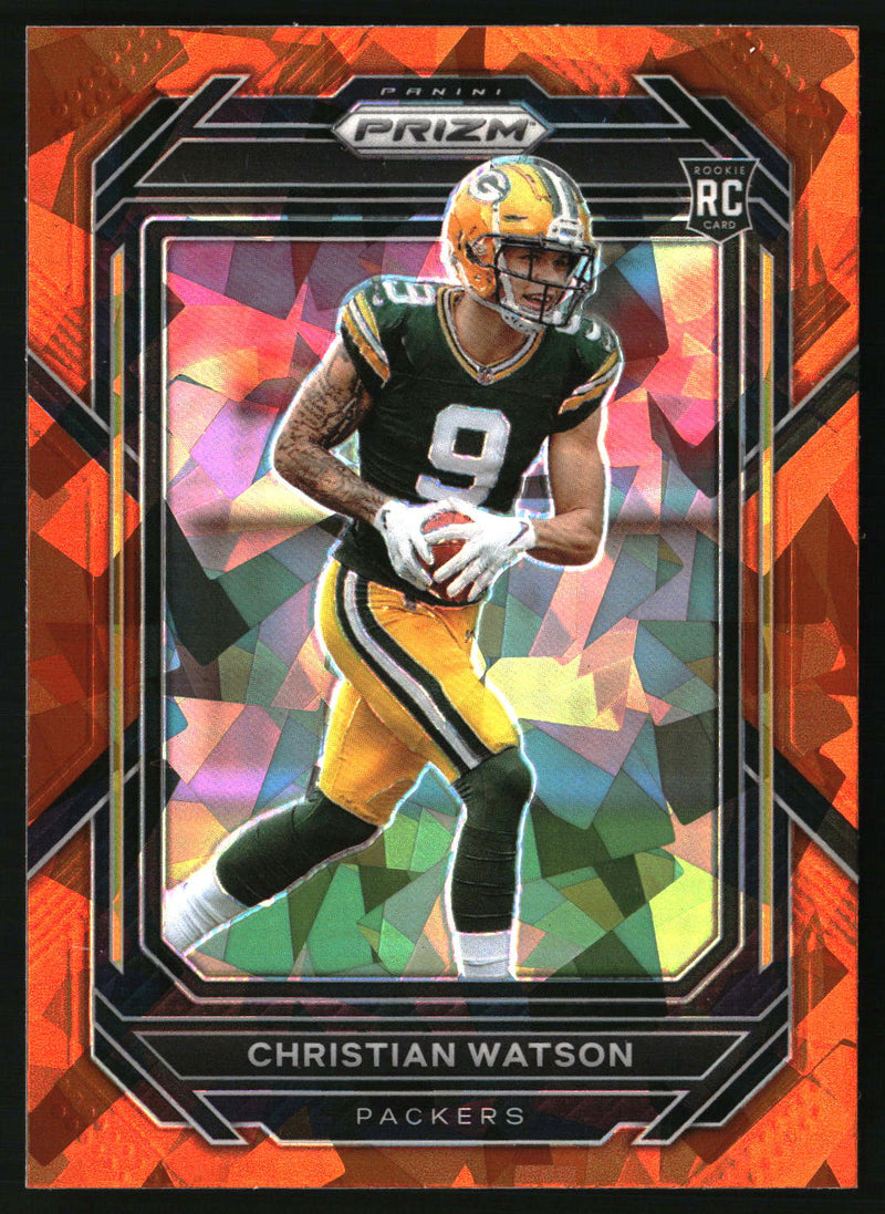 Christian Watson 2022 Panini Prizm #314 Orange Ice RC