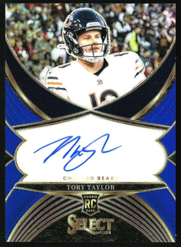 Tory Taylor 2024 Panini Select #SSP-TTA Select Signatures Blue Prizm SN, AU