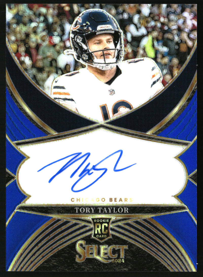 Tory Taylor 2024 Panini Select #SSP-TTA Select Signatures Blue Prizm SN, AU