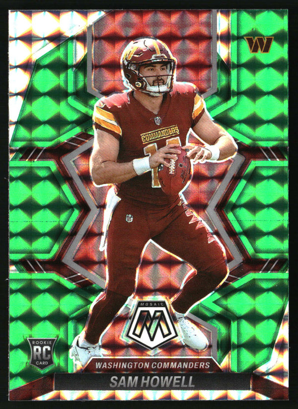 Sam Howell 2022 Panini Mosaic #305 Mosaic Green RC