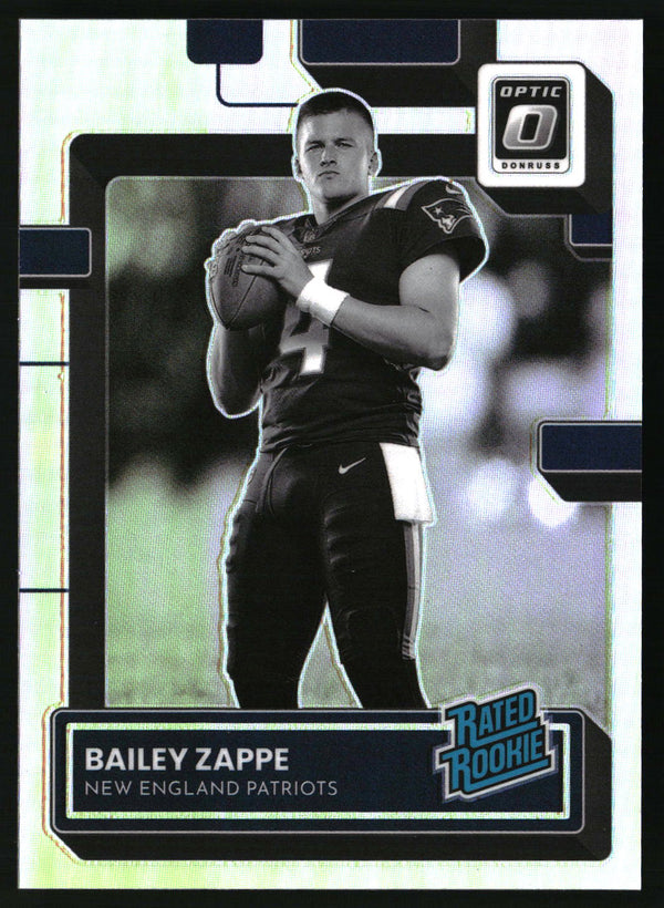 Bailey Zappe 2022 Donruss Optic #229 Holo Variation RC