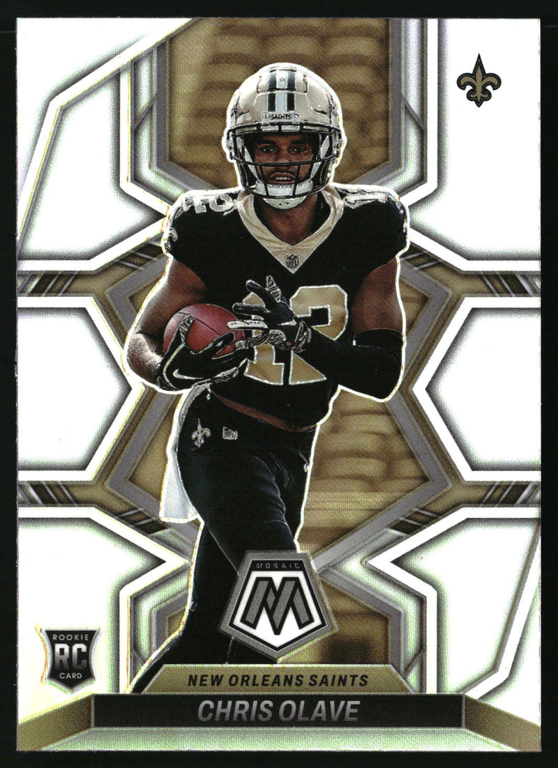 Chris Olave 2022 Panini Mosaic #313 Rookie Variations Silver RC