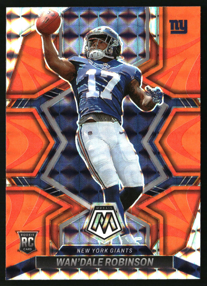 Wan'Dale Robinson 2022 Panini Mosaic #330 Mosaic Reactive Orange RC