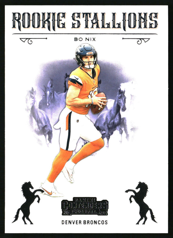 Bo Nix 2024 Panini Contenders #2 Rookie Stallions