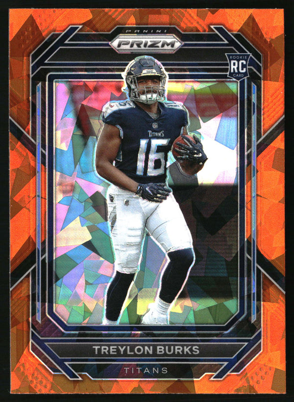 Treylon Burks 2022 Panini Prizm #313 Orange Ice RC