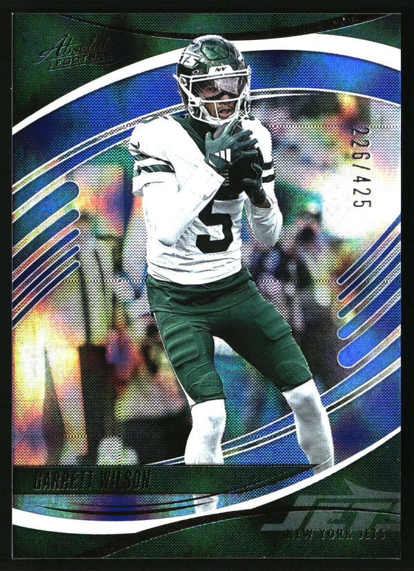 Garrett Wilson 2025 Panini Absolute #70 Blue Diamonds SN