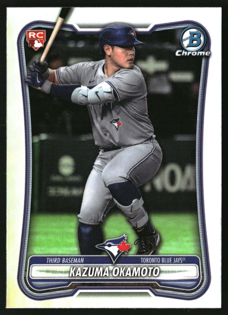 Kazuma Okamoto 2026 Bowman #28 Rookie Red RC Logo RC