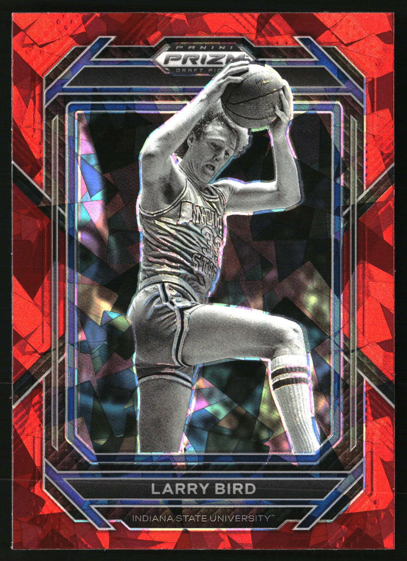 Larry Bird 2023 Panini Prizm Draft Picks #95 Red Ice HOF